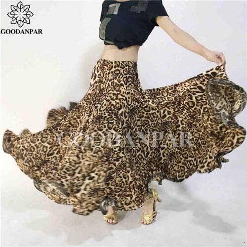 Women Girls Ballroom Dance Skirt Long Swing Modern Standard Waltz Competition Dance Dress Belly Dance Latin Tango Skirts