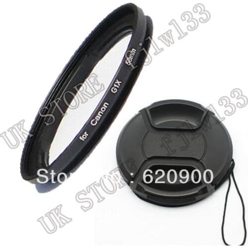 100% GUARANTEE 58mm Filter Lens Adapter Ring + 58mm cap For Canon G1X Camera Replaces FA-DC58C