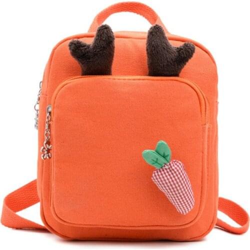 2021 Children Girl Toddler Preschool Backpack Cartoon Antlers Design Kids School Travel Lunch Bags 3 Colours