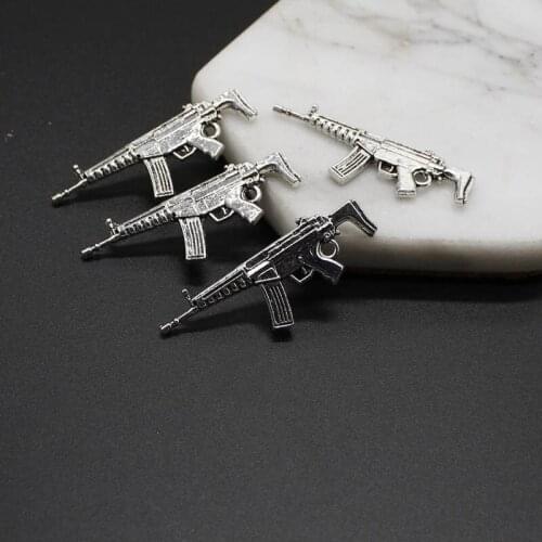 4pcs retro hot sale military theme sniper pistol alloy DIY jewelry accessories wholesale
