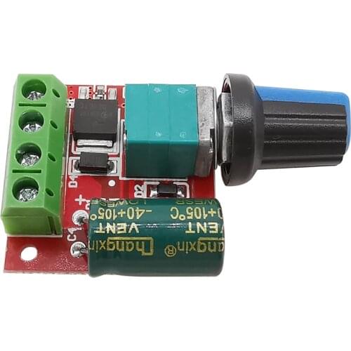 5A 90W PWM Controller 12V DC Motor Speed Controller Module DC-DC 4.5V-35V Adjustable Speed Regulator Control Governor Switch 24V