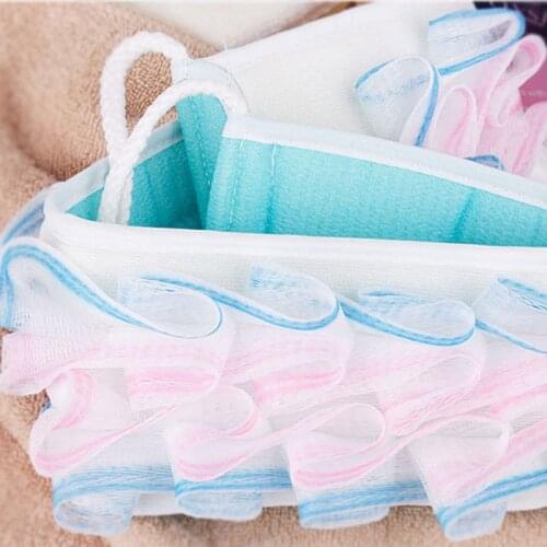 BF040 Bath Brush massage Cleaning Bath Exfoliating Loofah Back Strap Bath Soft Washing Bath Towel 66*9.5*5CM
