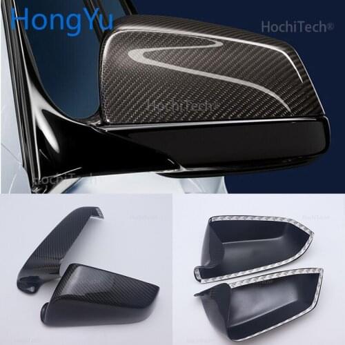 For BMW 7 Series F04 ActiveHybrid 2009 2010 2011 100% Real Carbon Fiber Rear View Mirror Cover Side Mirror Caps car styling