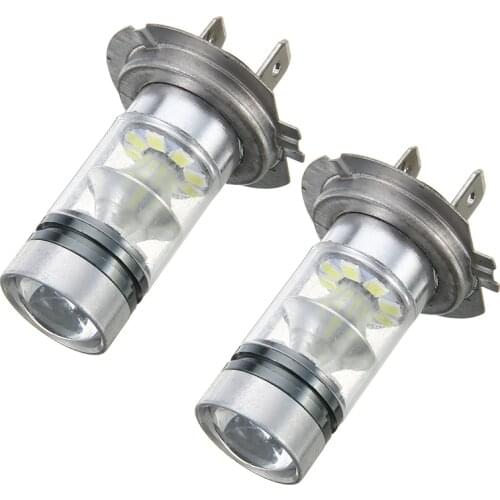 2pcs H7 Car Headlight 100W LED Car Fog Tail Driving Light Headlight Bulb High Brightness White Lamp Car Styling