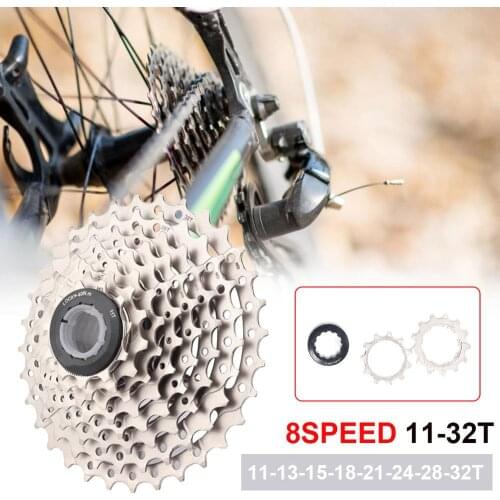 Mountain Bicycle 8 Speed Cassette Freewheel 11-32T Steel Sprocket Spare Parts for MTB Road Bike