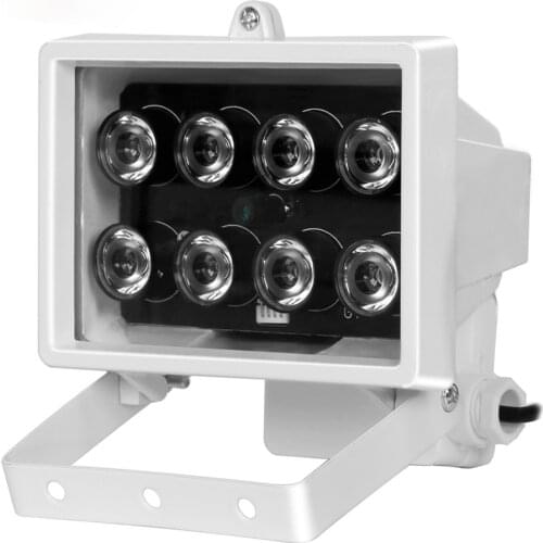 CCTV 8PCS IR LEDS Array IR illuminator infrared lamp Waterproof Metal Night Vision CCTV Fill Light for CCTV Security camera