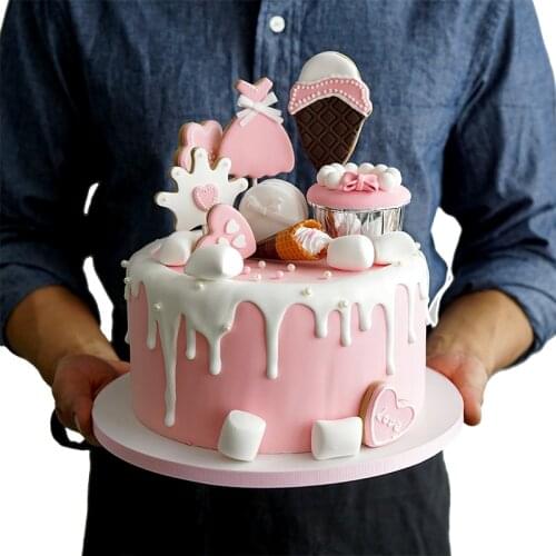 Simulated shower cake Home soft design Childrens birthday party arrangement Wedding props window display