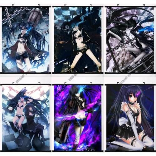 Anime Canvas Painting BLACK ROCK SHOOTER Kuroi Mato Wall Art Prints Posters Room Decor Pictures for Bedroom Home Decoration
