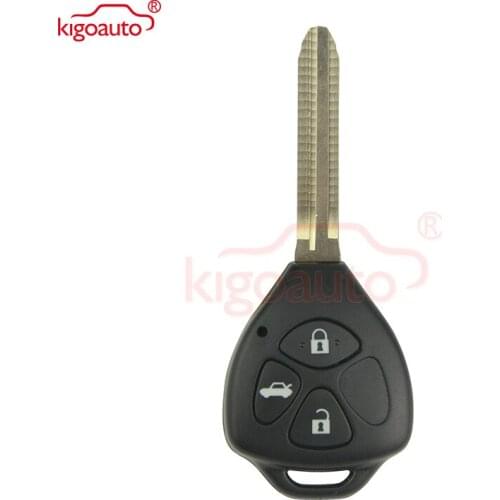 Kigoauto DENSO HYQ12BBY Remote key TOY43 3 button for Toyota Camry Corolla car key 2006 2007 2008 2009 2010+314.4mhz+4D67