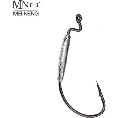MNFT 8PCS * Barbed Lead Crank Hook Weight 1.8g/2g/3g/6g Soft Bait Fishing Hooks