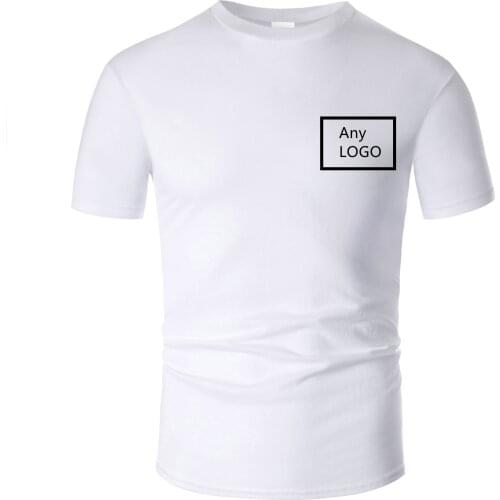 2021 New Mens Fashion casual short-sleeved cotton top cool Oversized t-shirt summer jersey clothing T-shirt Customize any LOGO