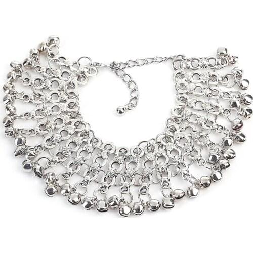 New Bells Round Boho Anklet Foot Chain Ankle Summer Bracelet Charm Anklet Tassel Sandals Barefoot Beach Foot Bridal Jewelry Gift