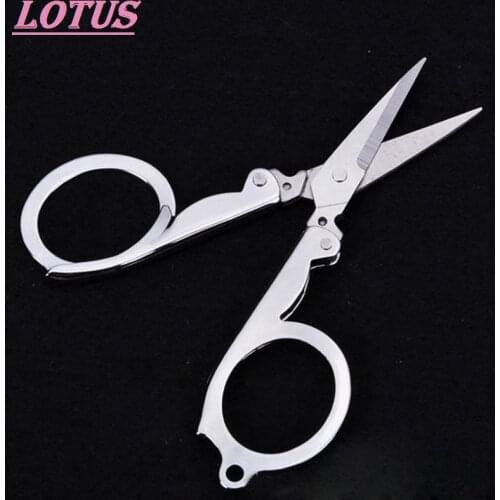 Durable Folding Scissors Medium Trip Foldable Carry-on Portable Small Scissors School Home Office Art Supplies Accessories