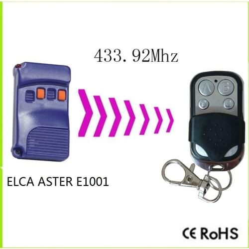 ELCA ASTER E1001 remote control 433.92mhz garage door ELCA remote control 433mhz (with battery)