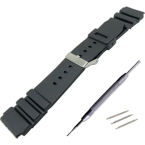 16 18 20 22mm Rubber Watch Band For Huawei / LG For Samsung Gear S3 Classic Frontier Strap Wrist Belt Bracelet Watchband + Tool