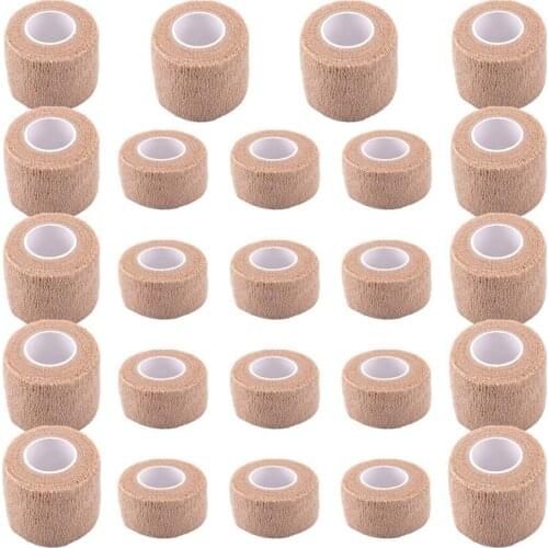 24 Pcs Self-Adhesive Bandage 1 Inch 2 Inch Elastic Self-Adhesive Tape Sports Bandage for Sport Injurie and Pet Treatment