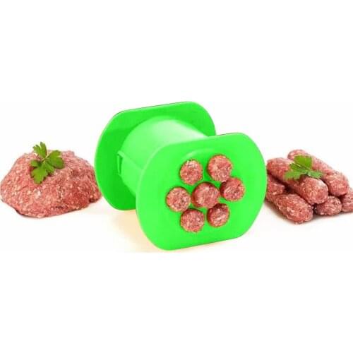 Meatballs Squeezer Food Pasta Presser Kitchen Manual Hot Dog Sausage Maker One Press Cevapcici DIY Meat Strip Squeezer