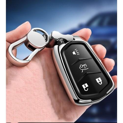 High quality Soft TPU Car Key Full Cover Case For Cadillac Escalade CTS XTS ATS ATS-L XLS SRX 2015 4/5 Button 28T CTS-V XT5 CT6