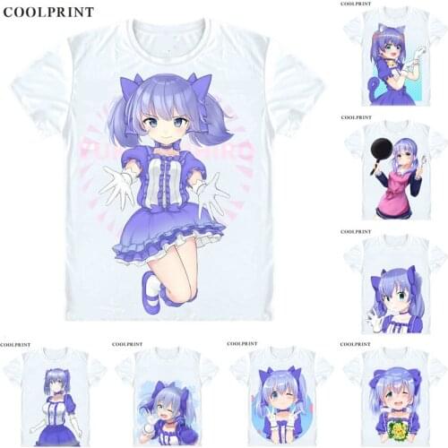 Yuuki Chihiro T Shirt Virtual Youtuber Vtuber Artificial Intelligence AI Custom Casual Cosplay T-Shirt Print Short Sleeve TShirt