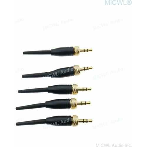 Pro DIY Spare plug for Sennheiser ME2 ME4 HSP SL Sony V1 D11 Microphones 3.5mm Screw Lock Stereo replaceable Connector