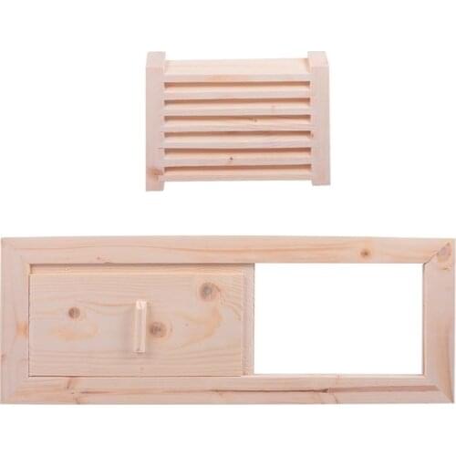 1 Set Durable Sauna Room Equipment Ventilation Panel Sauna Air Vent Blinds Grille for Steam Room