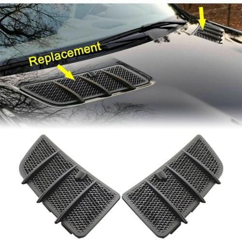 1 Pair Car Hood Air Vent Grille Cover For Mercedes Benz W164 GL350 GL450 ML350 ML450 2008 2009 2010 2011 ABS Plastic