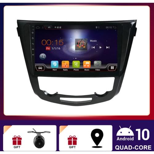 2 Din Car Multimedia Player HD 10"Inch Android Radio FM Stereo Receiver GPS For Nissan X-Trail T32 2013-2017 Qashqai 2 J11