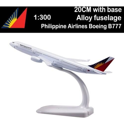 20CM 1:300 Philippine Airlines Boeing 777 B777 Airplanes Plane Aircraft Diecast Alloy Model Toy Airliner Gift Kid Toy Collection