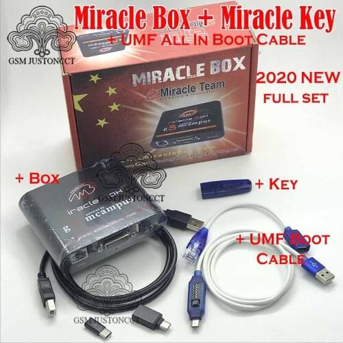 2020 Original new Miracle box +Miracle key and cables for china mobile phones Unlock