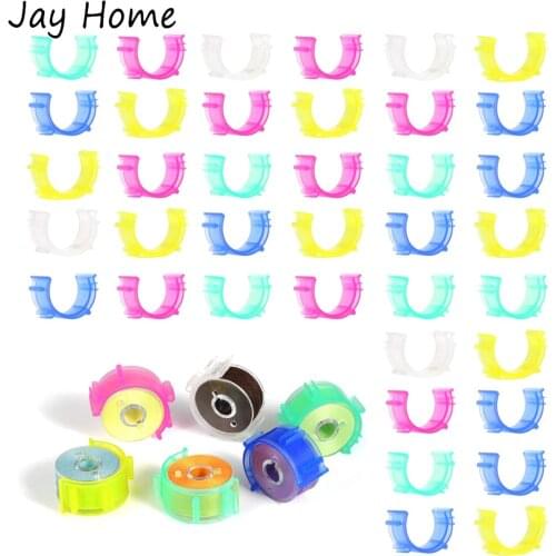 30/10pcs Sewing Bobbin Holder Clips Plastic Thread Clips for Thread Spool Organizing DIY Sewing Supplies and Accessories