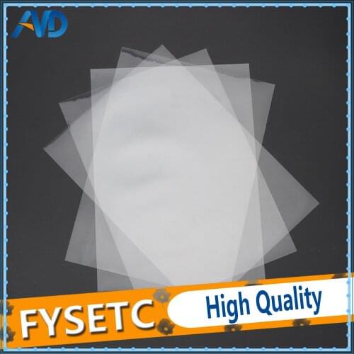 4 sheets FEP Film 242*147*0.1mm DLP LCD SLA Resin 3D Printer For Wanhao Duplicator D7, Proniks KLD-LCD1260, YHD-101