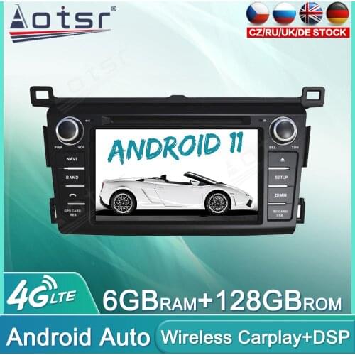 Android 11 128GB Car Radio DVD Player For Toyota RAV4 New Audio Multimedia Player GPS Navigation Auto Stereo Head Unit Carplay
