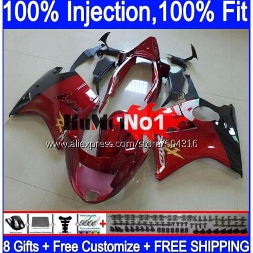 Blackbird For HONDA CBR 1100 XX CBR1100XX 92MC.61 CBR1100XX 1996 1997 1998 1999 2000 2001 96 97 98 99 00 01 Fairing Wine red