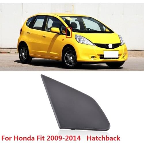 CAPQX For Honda Fit 2009-2014 Hatchback Front Window Glass Triangle Trim Plate Mirror Corner Triangle Window Garnish Cover Panel