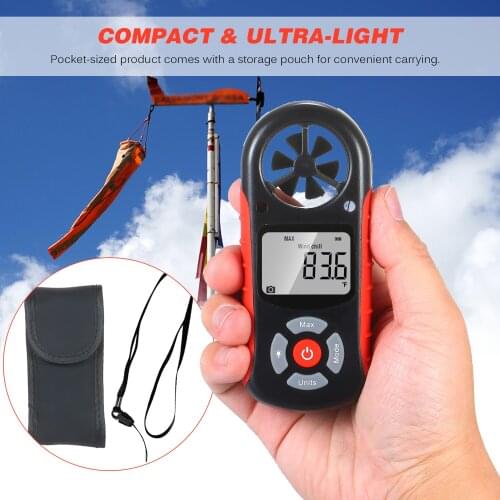 8 in 1 Digital Anemometer Wind Speed/Wind Chill/Temperature/Humidity/Heat Index/Dew Point/Barometric Pressure/Altitude Meter