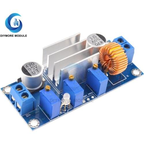 DC-DC XL4005 5A Max Step Down Buck Power Supply Module Adjustable CC/CV Lithium Charge Board for Arduino