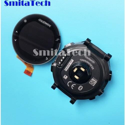 For Garmin Forerunner 235 235J GPS watch digitizer LCD screen glass display and back cover case Grey cover double sided tape