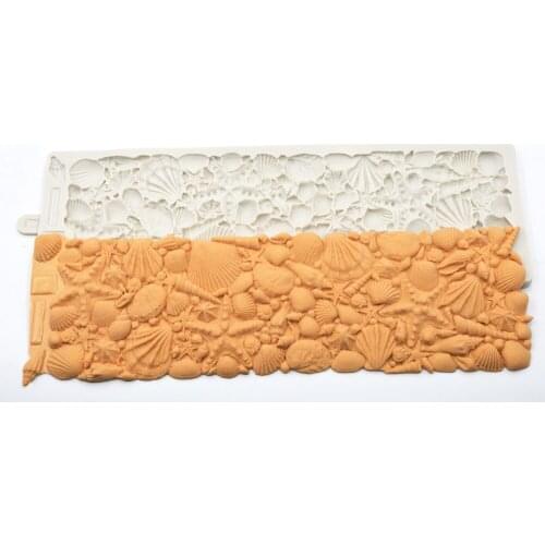 Shells Mould DIY Mold Fondant Molds Silicone Molds SugarShells Wedding Birthday Cake For 3D Crafts Cake Decorating Tools