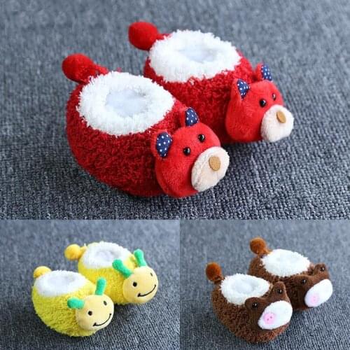 Cotton Baby Socks Christmas Socks Newborns Gift Animal Lot Anti Slip With Rubber Soles For Child Boy Girl Newborn Baby Gift DS39