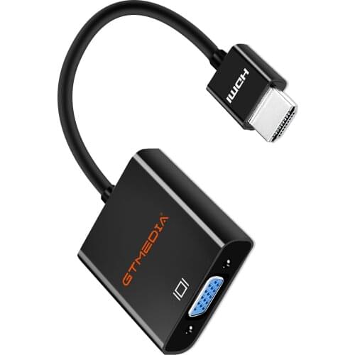GTMEDIA HDMI Cable Compatible Adapter Digital Video HDMI TO VGA Converter with Audio For PC Laptop TV Box to Projector Displayer