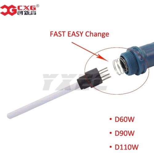 CXG D60W D90W D110W Ceramics Heating Element Heater Core Plug-in Connect Heater Element 60W/90W/110W YXEC 220V 110V 60W 90W 110W