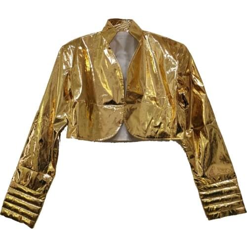 2021 JoJos Bizarre Adventure movie Dio Brando Cosplay Costume Gold Patent Leather Version Only Top