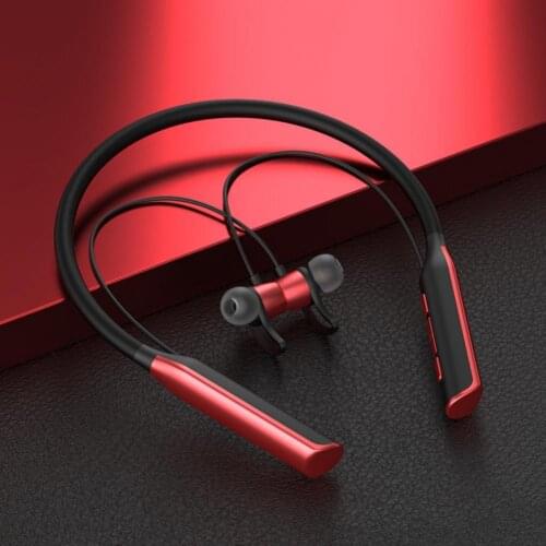 Neck-Mounted Magnetic Wireless Bluetooth 5.0 Headset Headphone with Microphone