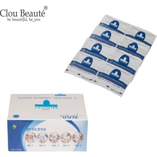 Clou Beaute 200 Pcs Armor Removal Kit Gel Nail Polish Remover UV Gel Polish Remover Gel Nail Remover Nail Wipes Removal Wraps