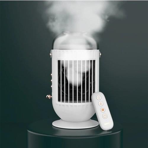 25W Remote Control Desktop Cooling Fan, Office Household Spray Cooler, Portable Air Conditioner, Small Water Cooling Fan
