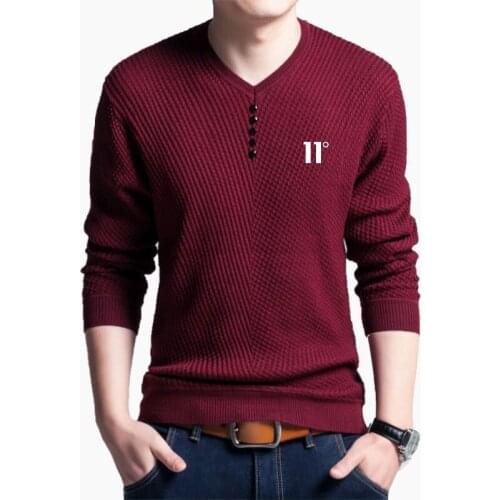 2021 New Autumn Mens Long-sleeved Top T-shirt Casual Street Printing T-shirt Business Simple Mens Shirt Top