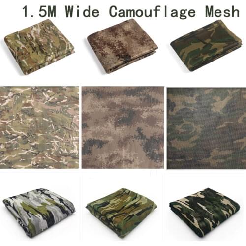 1.5M Width Simple Camouflage Net Awning Cover Mesh Fabric Cloth Shade Net Camo-net Outdoor Garden Awnings Home Decoration