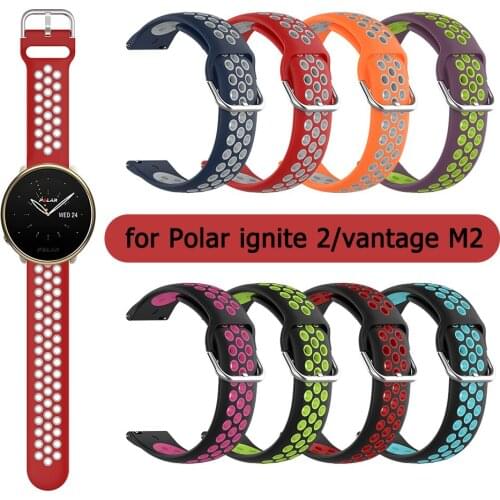 Wrist Strap For Polar Ignite 2 Vantage M M2 Watch Band For Polar Grit X Unite Bracelet Replacement Two-Colors Belt Breathable