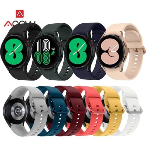 20mm Silicone Sport Strap for Samsung Galaxy watch4 40mm 44mm watch4 Classic 42mm 46mm Men Women Replacement Bracelet Watch Band