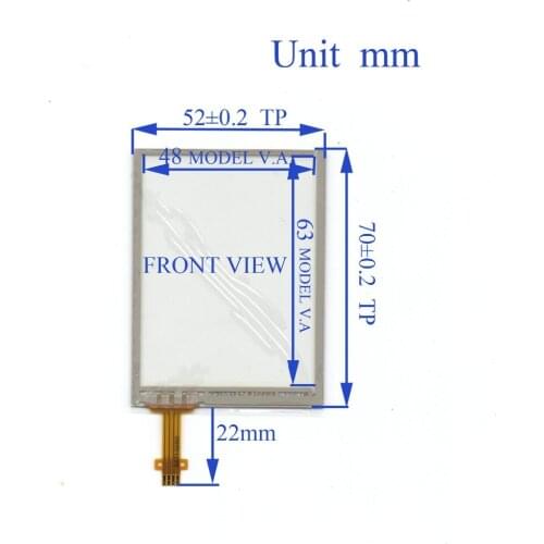 ZhiYuSun 4WBHJ Made in TaiWan 2.8inch 4 line touch screen panel 70mm*52mm Welding type TouchSensor wdth 52mm length70mm 70*52